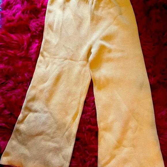 Baba yellow cotton trousers. OS